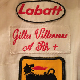 1982 Gilles Villeneuve Ferrari suit replica