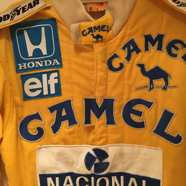 1987 Ayrton Senna Lotus race suit – podium