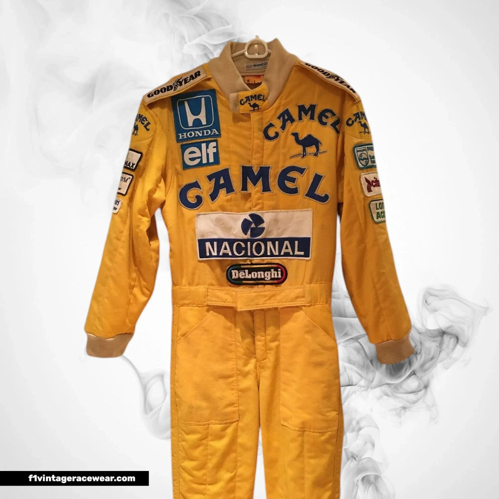 1987 Ayrton Senna Lotus race suit – podium