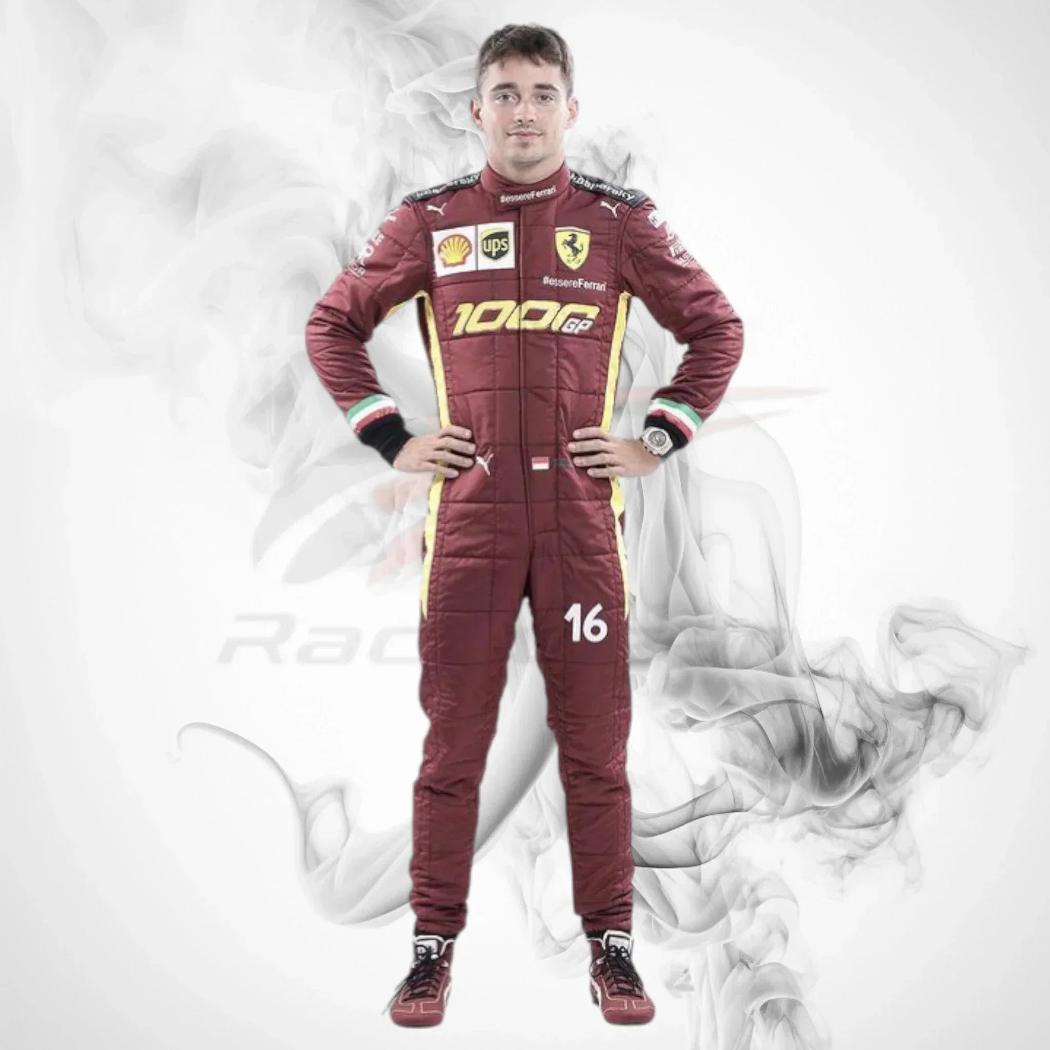 2020 Charles Leclerc Ferrari 1000 GP F1 Race Suit