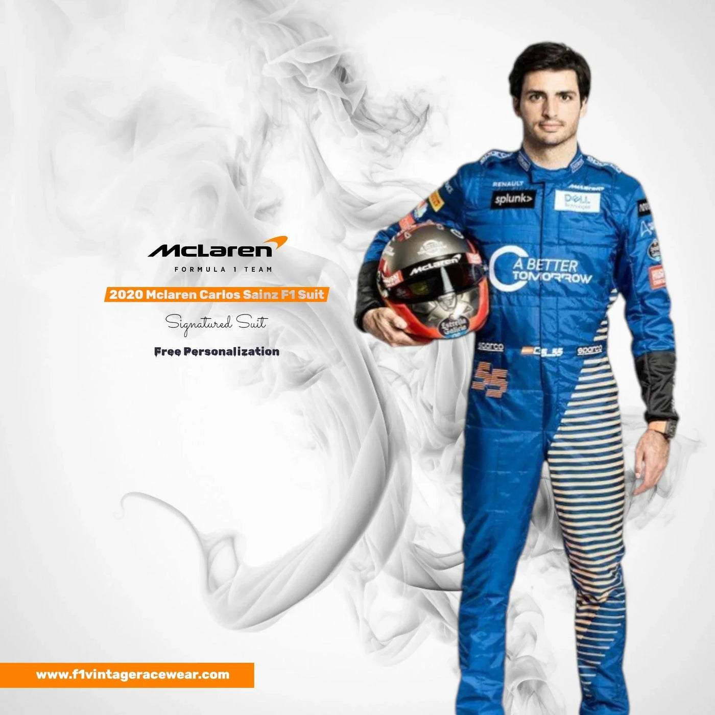 2020 Mclaren Carlos Sainz F1 Race Suit