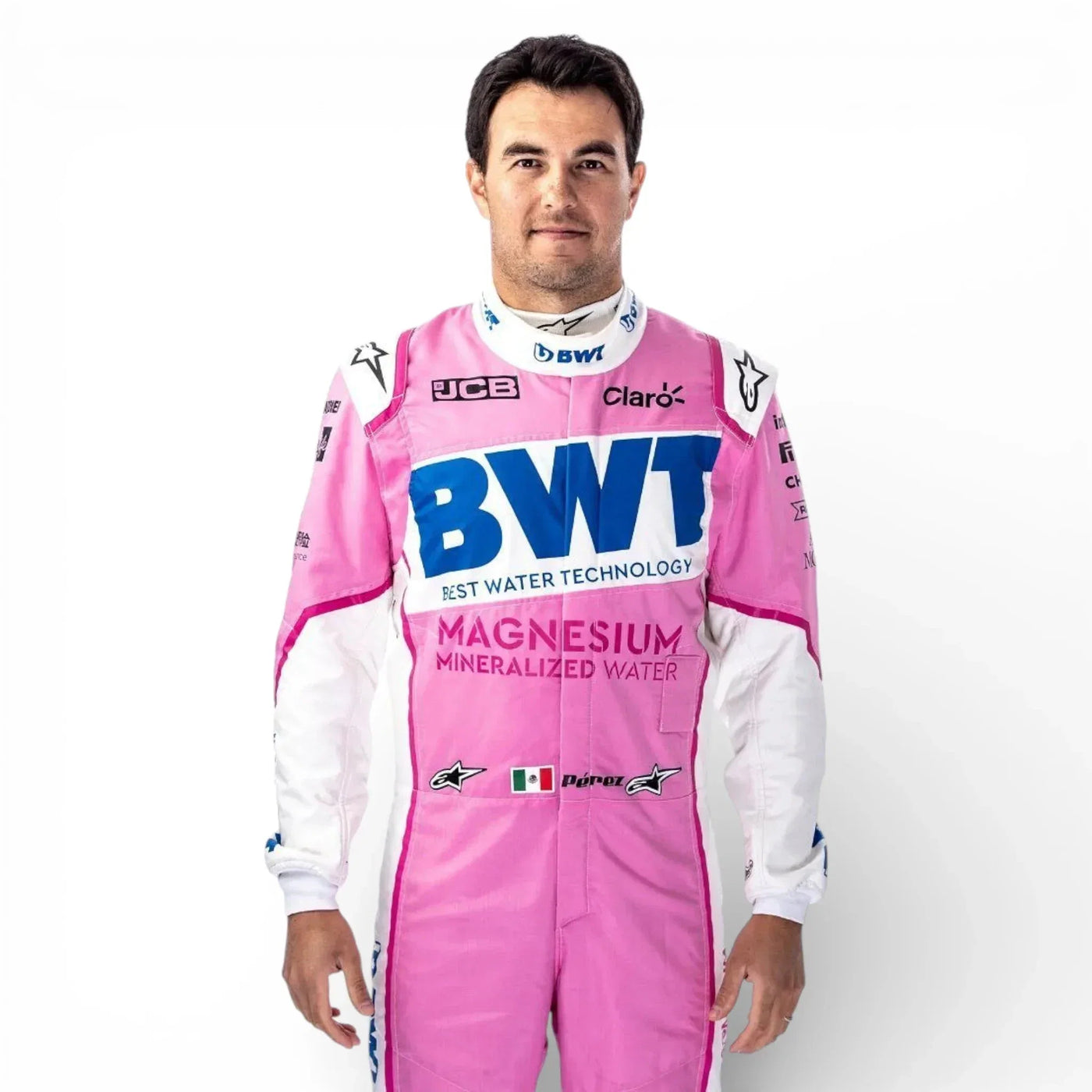 2020 Sergio Pérez BWT Racing Point F1 Race Suit – Formula 1 Pink Edition