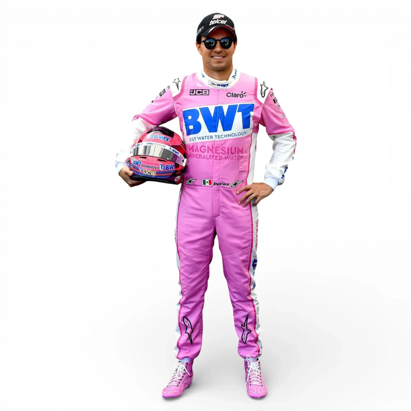 2020 Sergio Pérez BWT Racing Point F1 Race Suit – Formula 1 Pink Edition