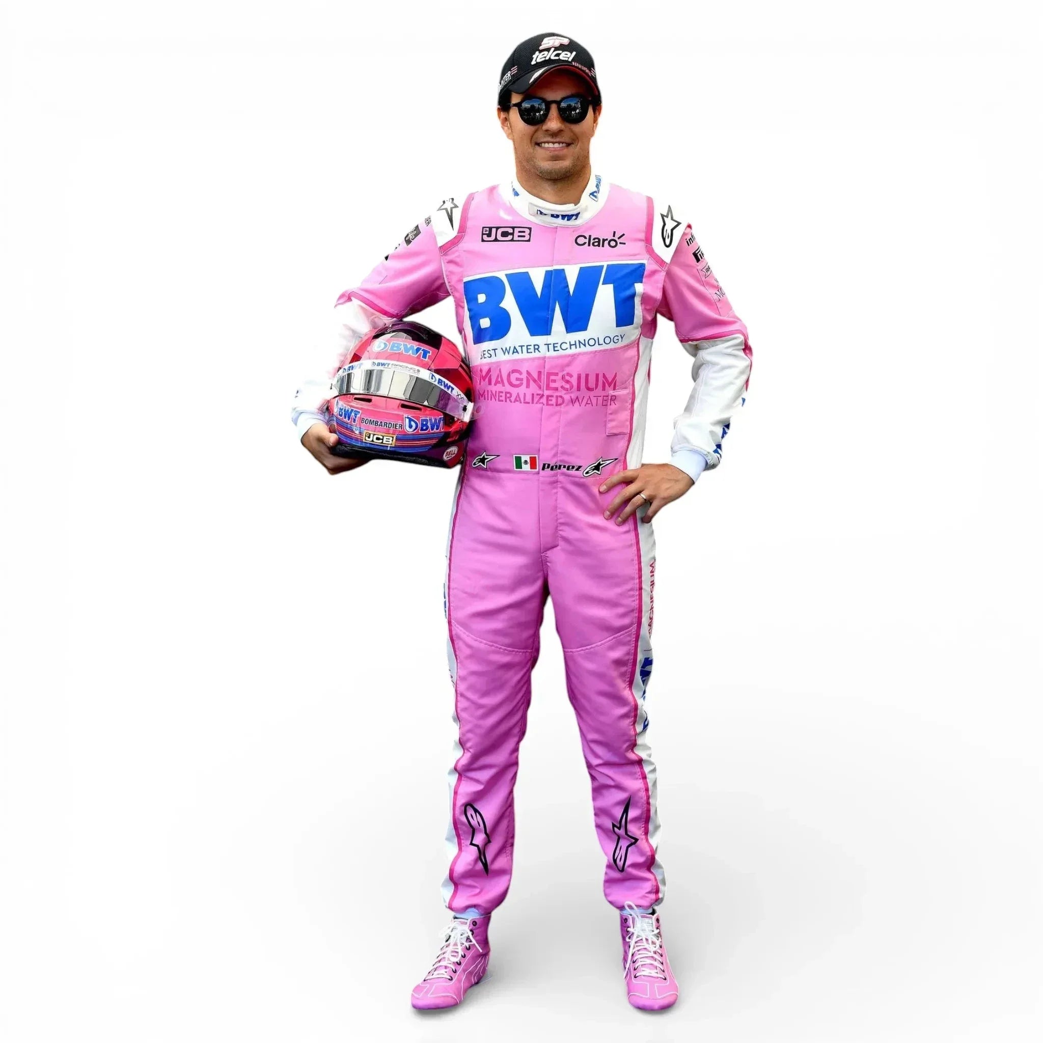 2020 Sergio Pérez BWT Racing Point F1 Race Suit – Formula 1 Pink Edition