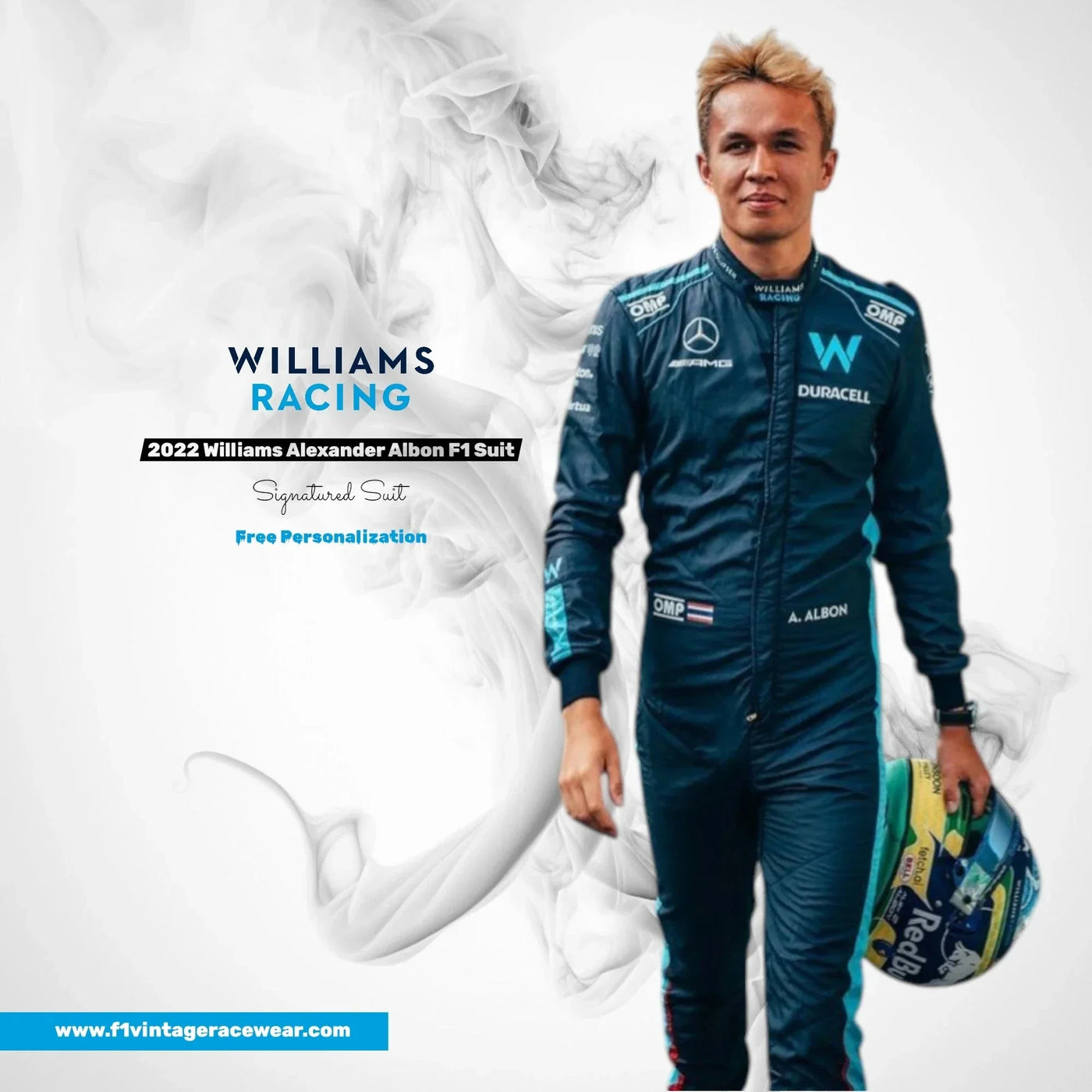 2022 Williams Racing Alexander Albon F1 Suit