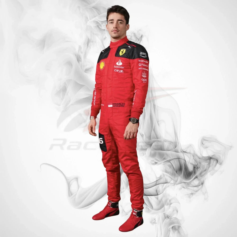 2023 Charles Leclerc Ferrari F1 Race Suit Replica