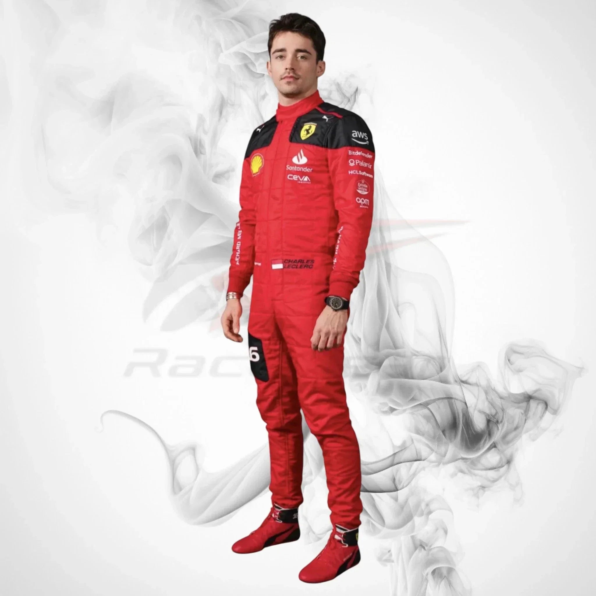 2023 Charles Leclerc Ferrari F1 Race Suit Replica