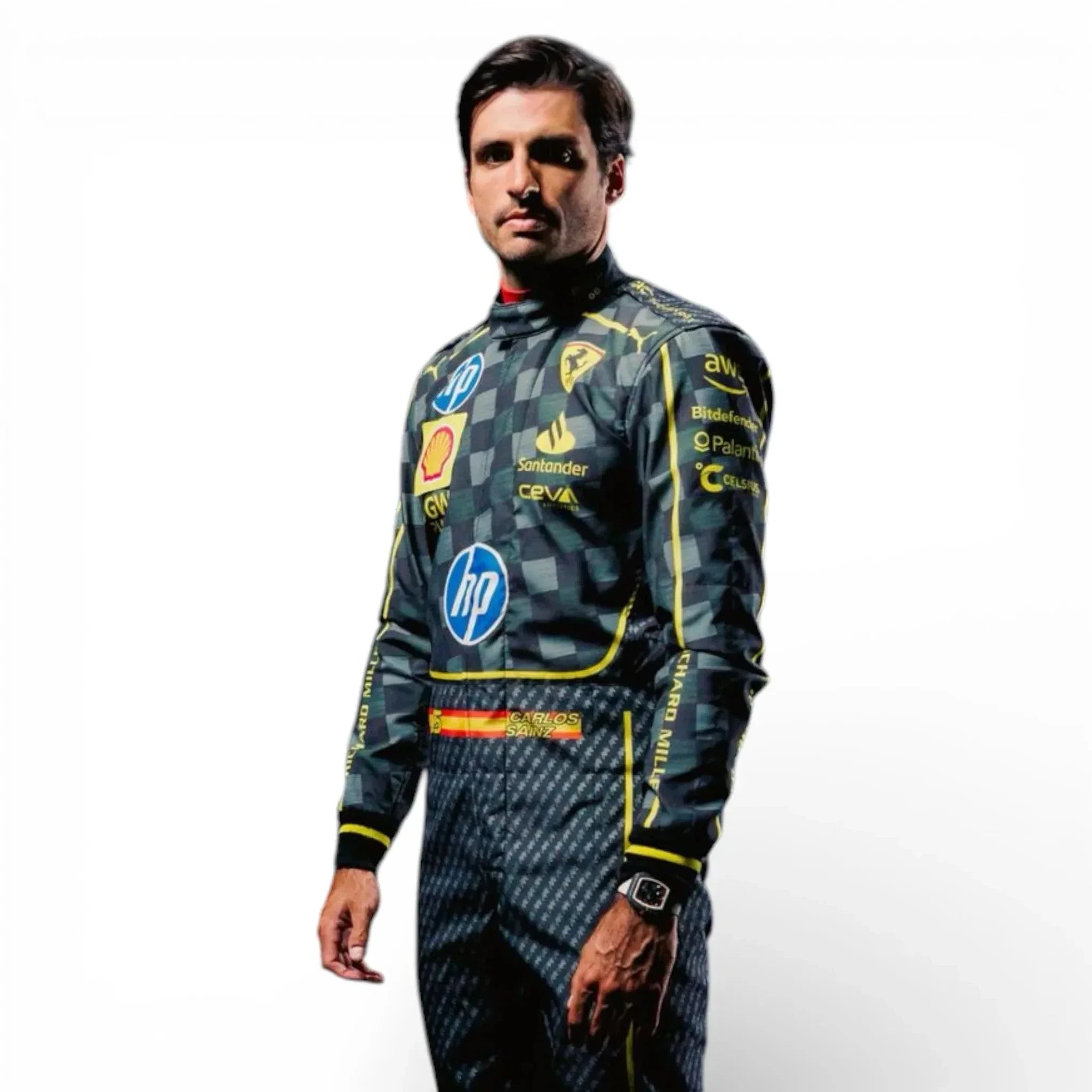 2024 Carlos Sainz Scuderia Ferrari Monza GP F1 Race Suit – Special Edition