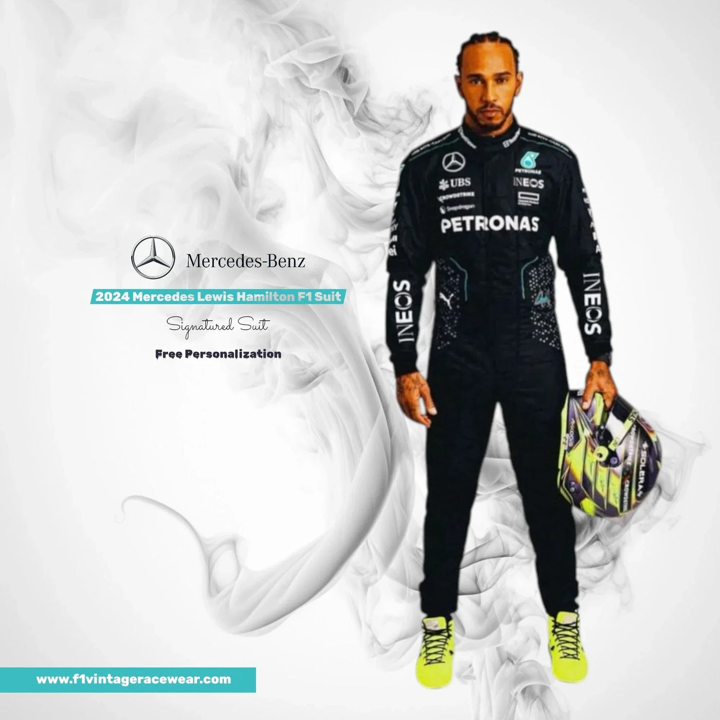 2024 Mercedes Lewis Hamilton F1 Suit