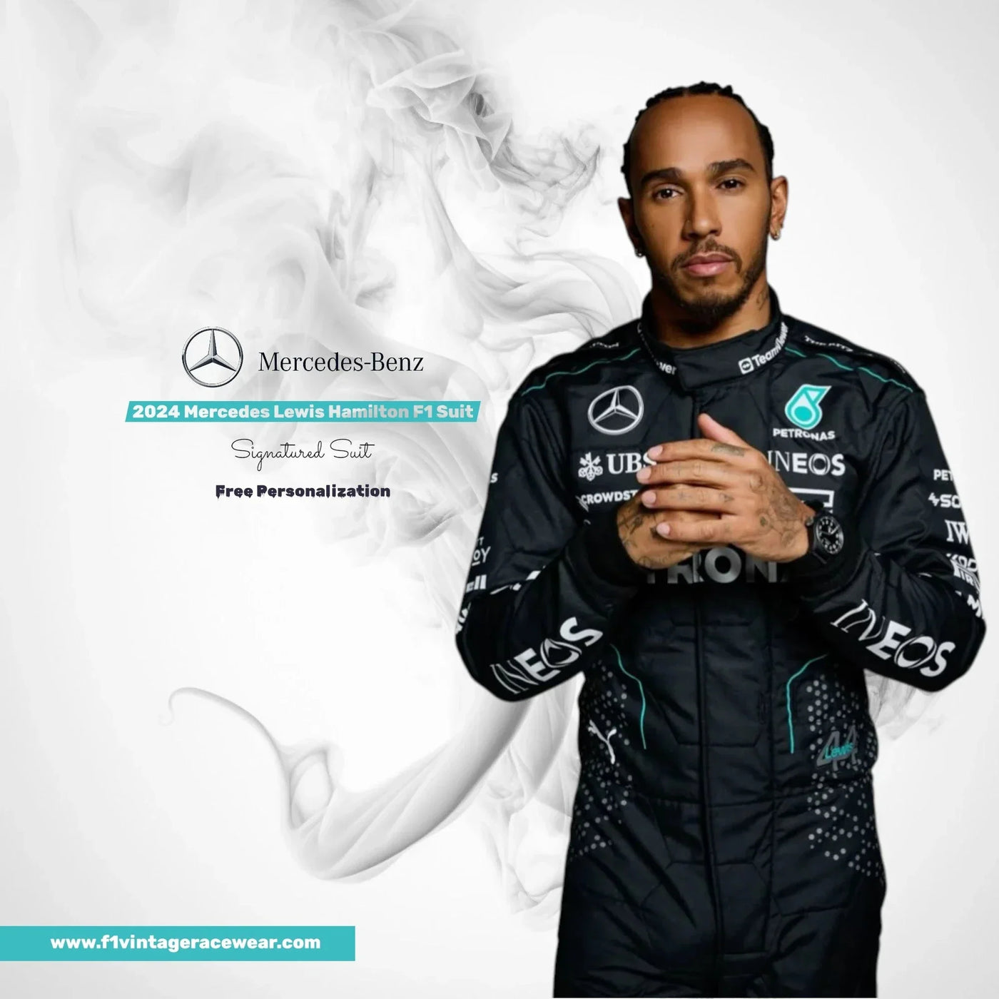2024 Mercedes Lewis Hamilton F1 Suit