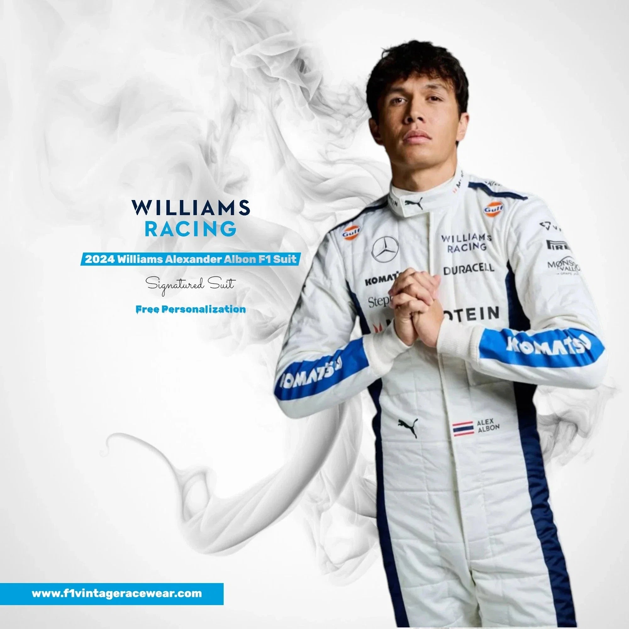 2024 Williams Alexander Albon F1 Race Suit