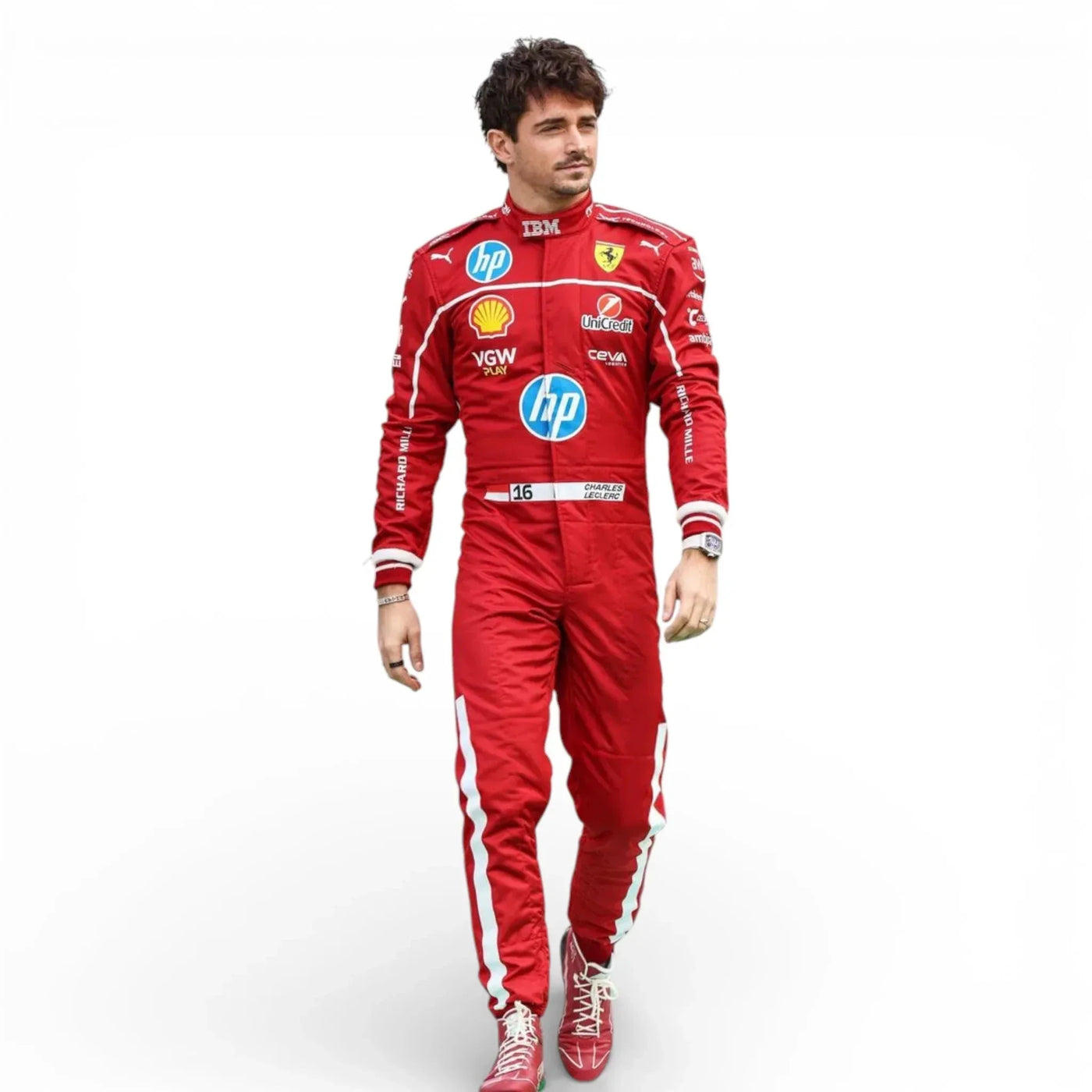 2025 Charles Leclerc Scuderia Ferrari Formula 1 F1 Race Suit