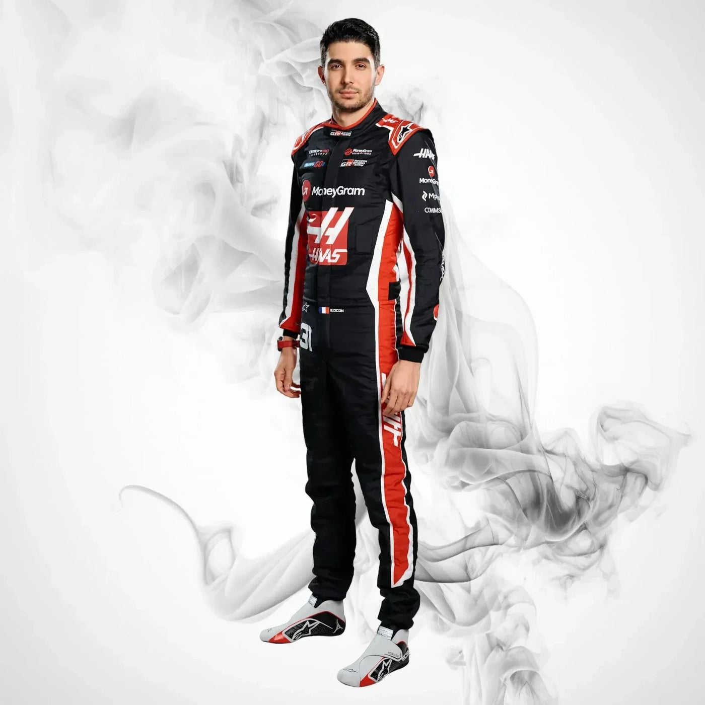 2025 Esteban Ocon Haas F1 Team Race Suit Replica
