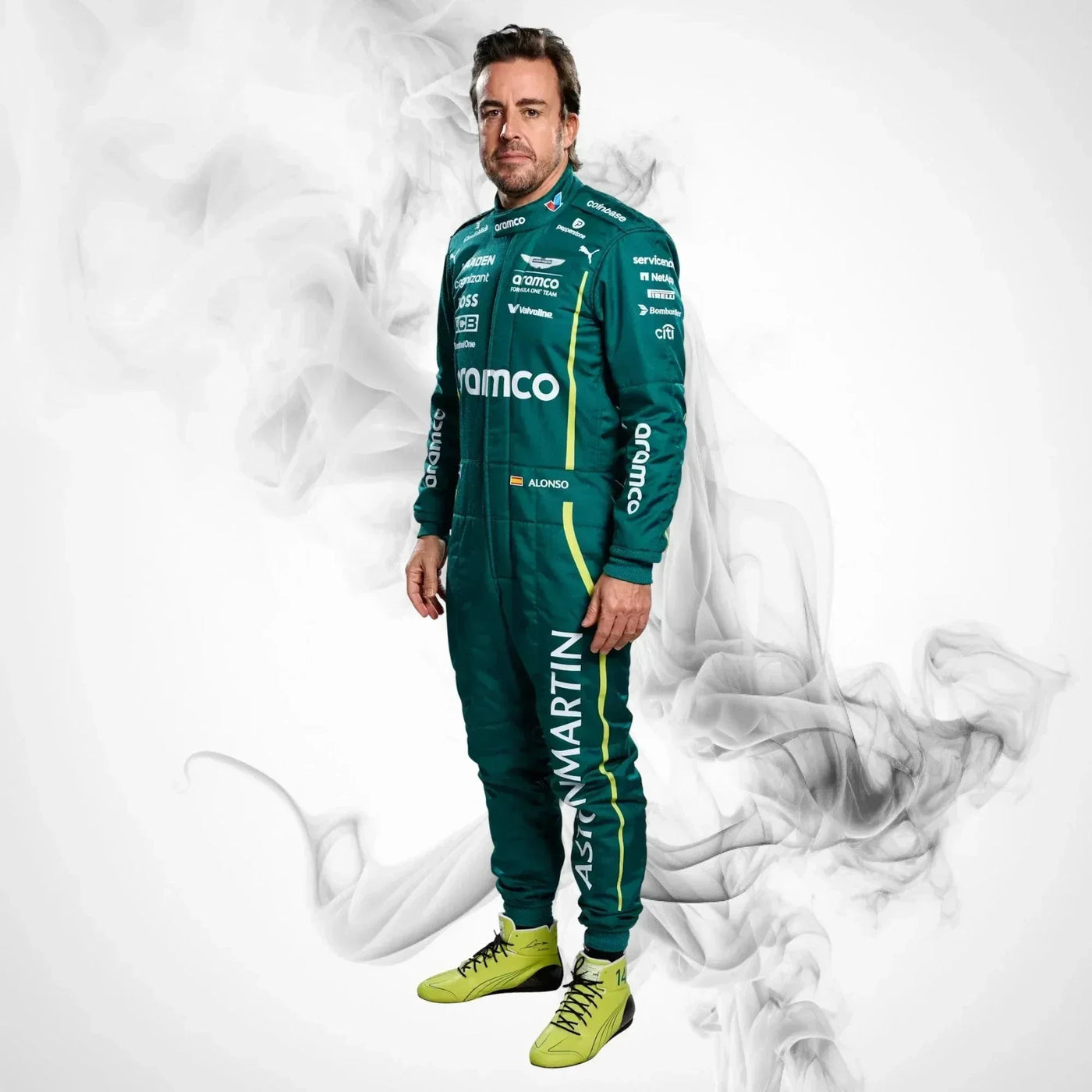 2025 Fernando Alonso Aston Martin F1 Race Suit Replica