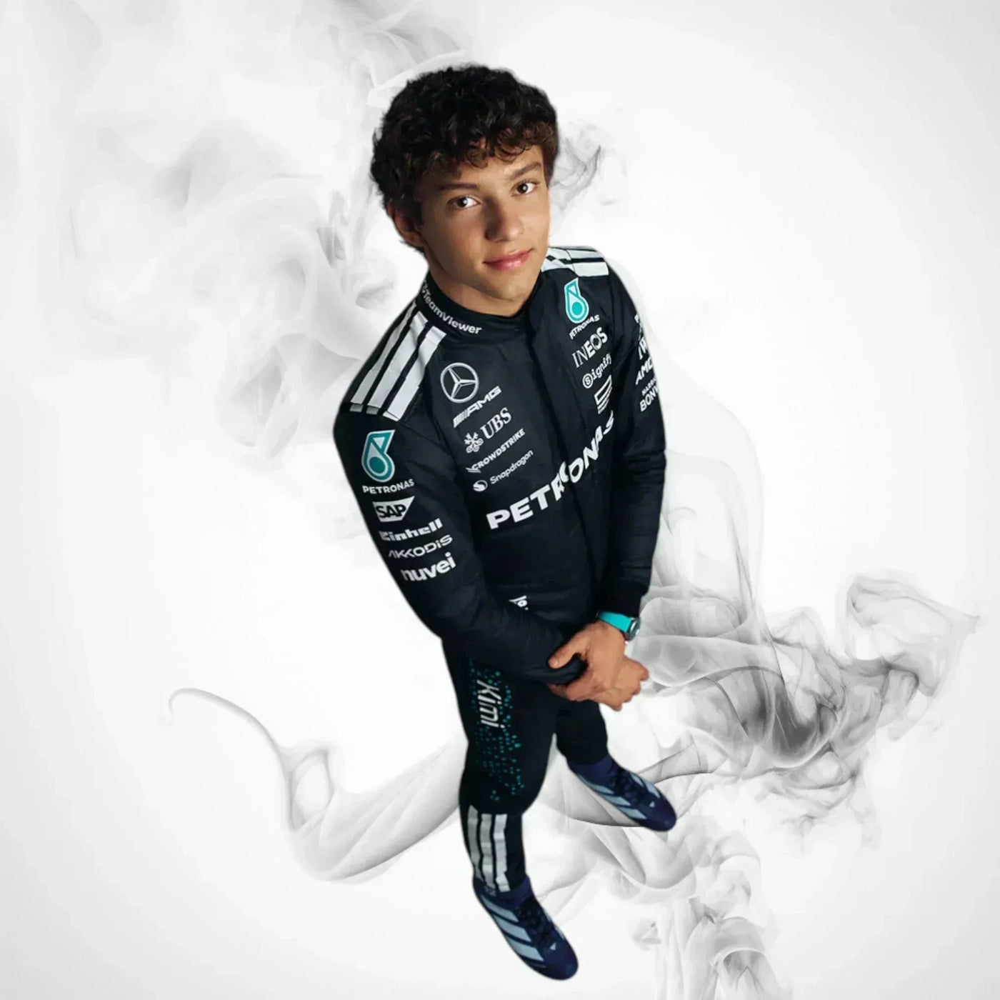 2025 Kimi Antonelli Mercedes F1 Race Jumpsuit Replica