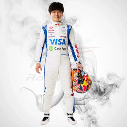 2025 Yuki Tsunoda Visa Cash App F1 Race Suit