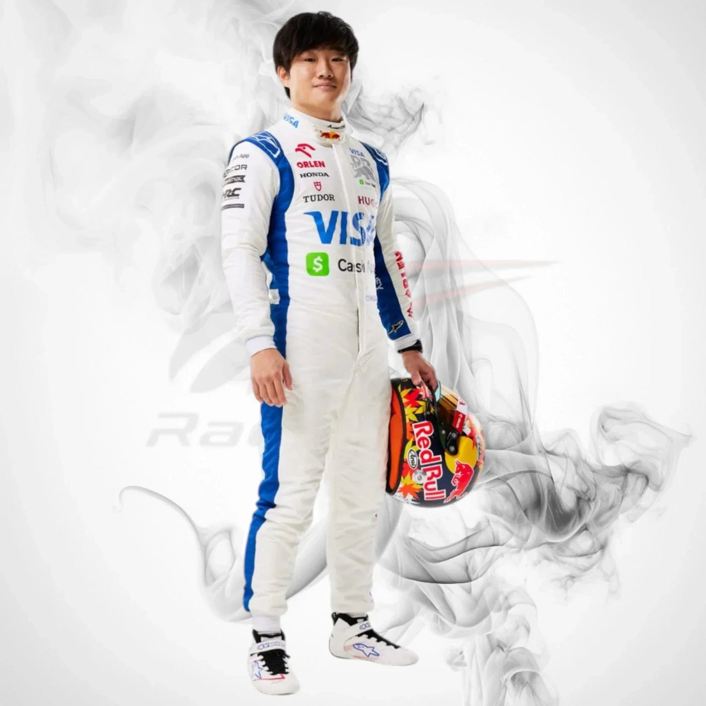 2025 Yuki Tsunoda Visa Cash App F1 Race Suit