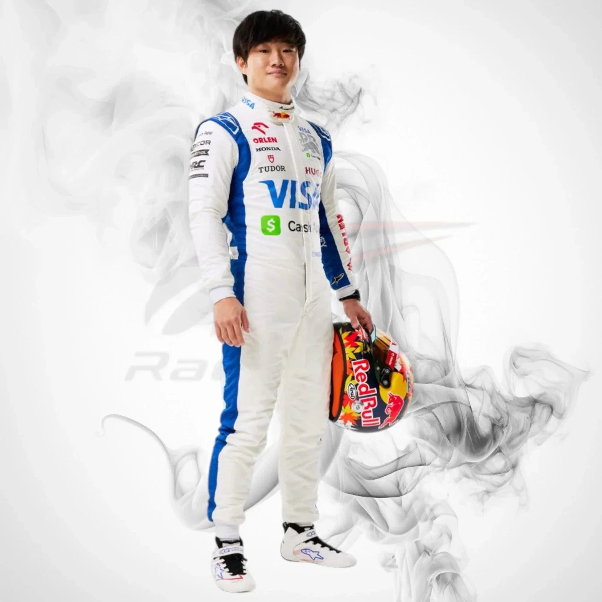 2025 Yuki Tsunoda Visa Cash App F1 Race Suit