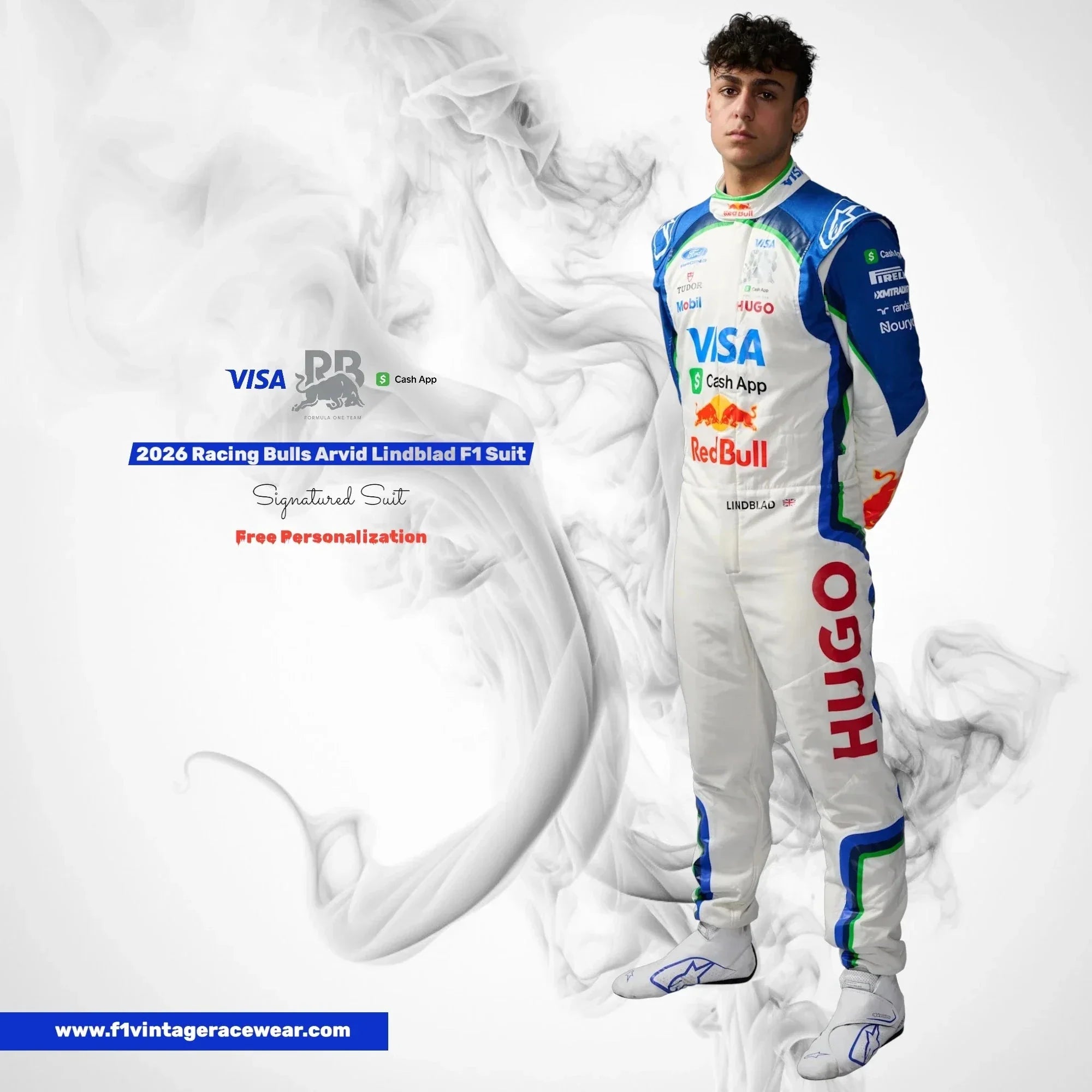 2026 Arvid Lindblad F1 Driver Racing Bulls Replica Jumpsuit