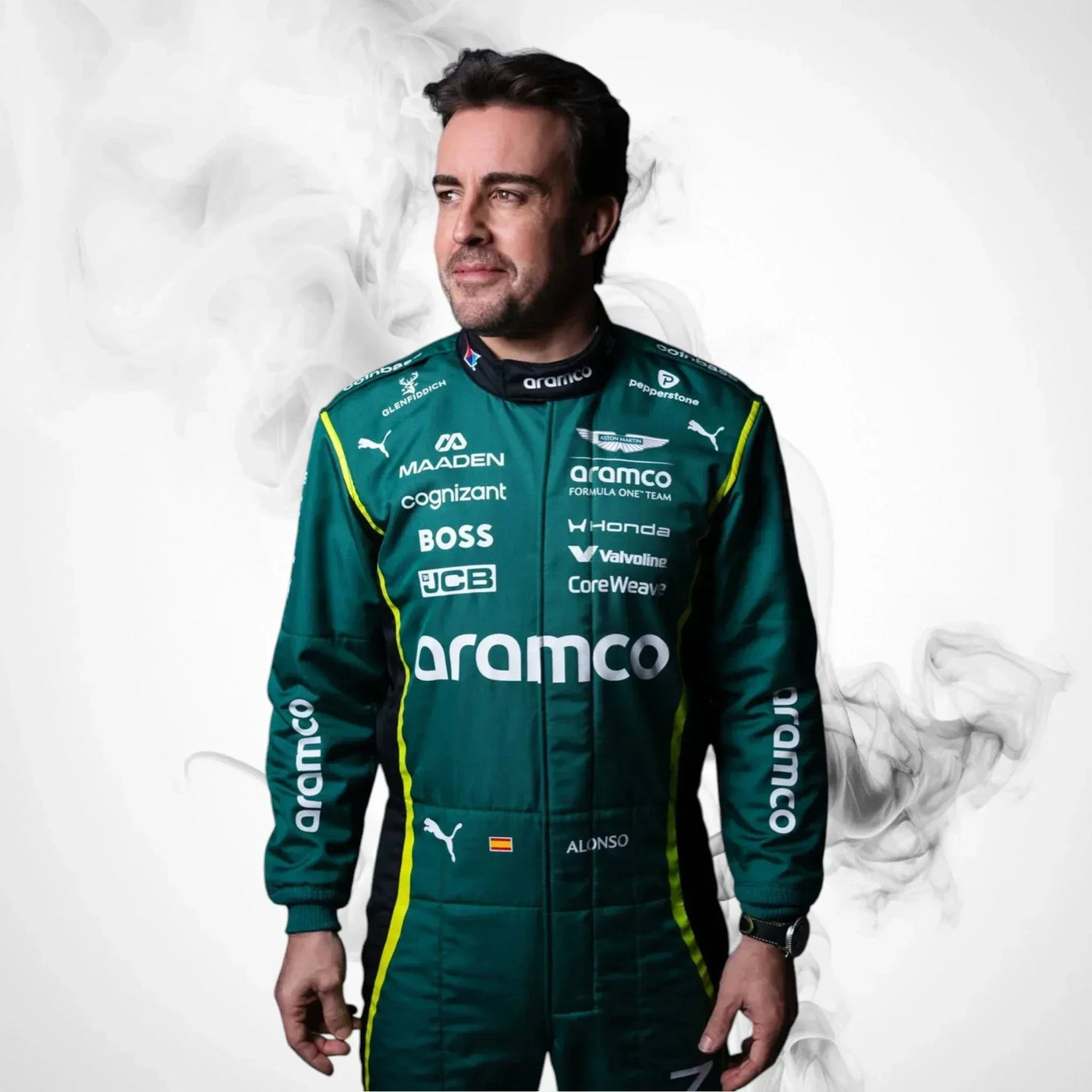 2026 Fernando Alonso Aston Martin F1 Racing Replica Jumpsuit