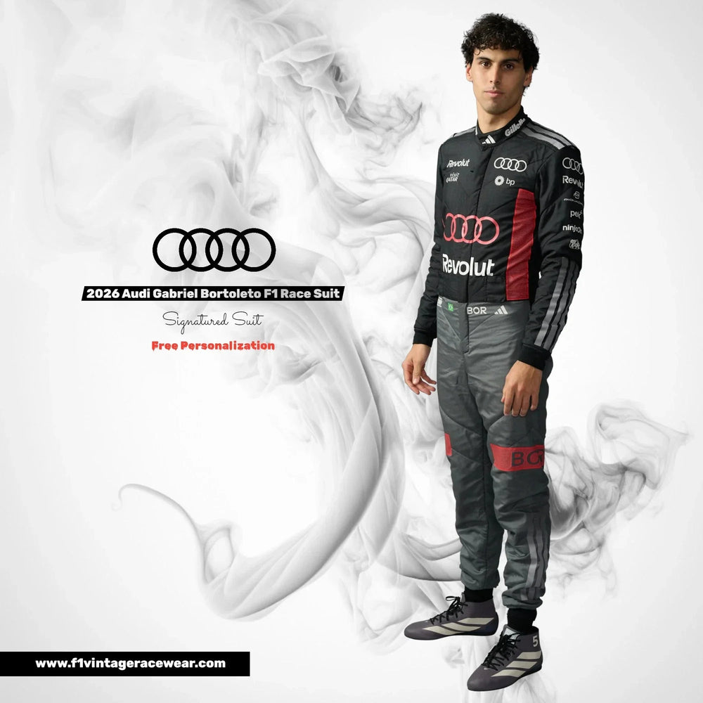 2026 Gabriel Bortoleto Audi F1 Team Race Suit Replica – Kids/Adults