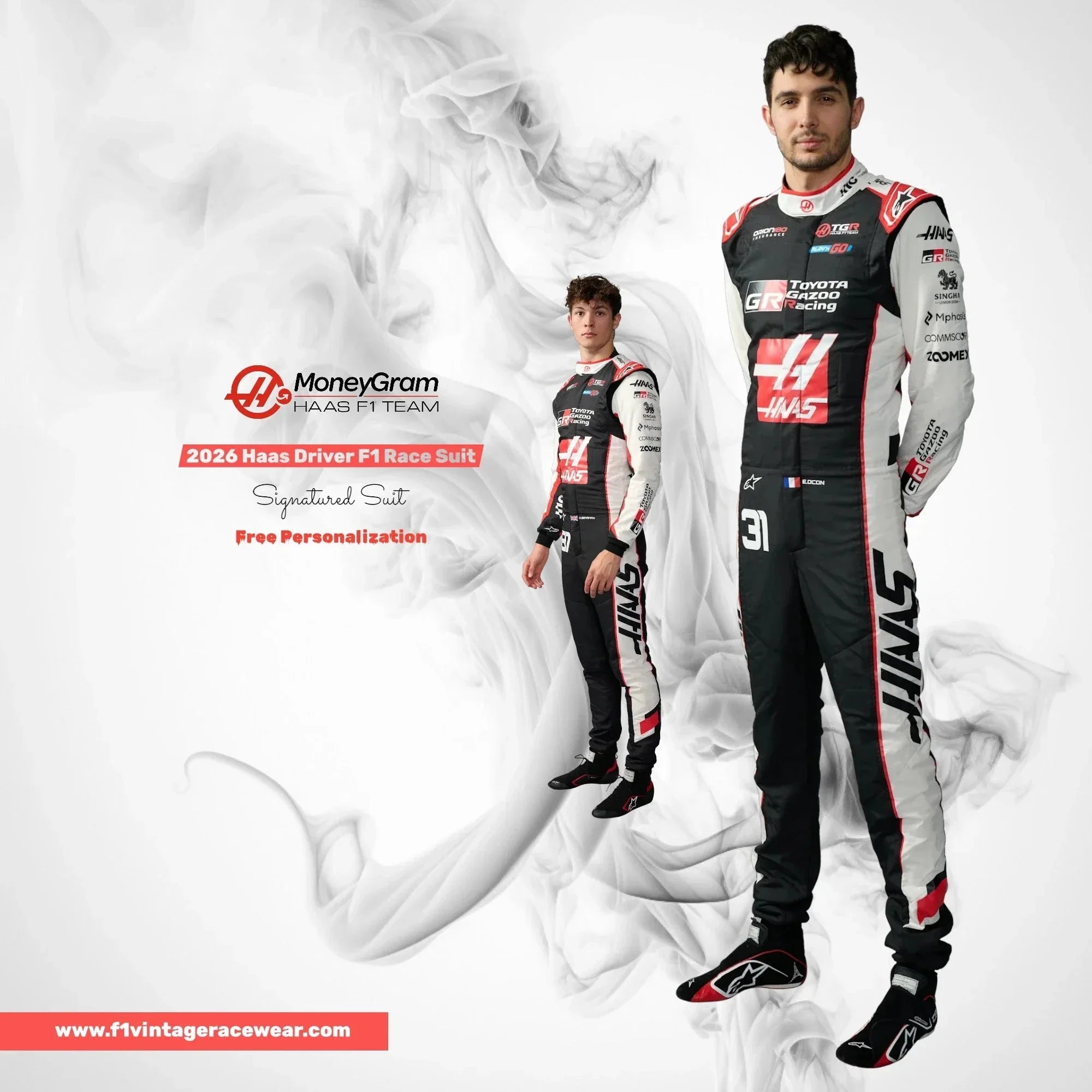 2026 Haas F1 Racing Suit Replica | Esteban Ocon & Oliver Bearman