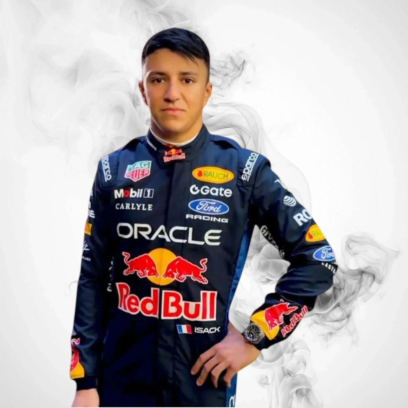 2026 Isack Hadjar Oracle Red Bull Racing F1 Race Suit Replica