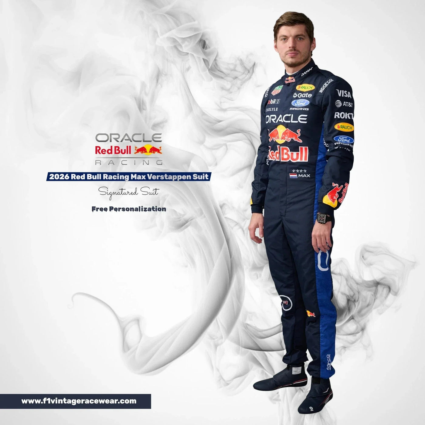 2026 Max Verstappen Oracle Red Bull Racing F1 Race Suit Replica