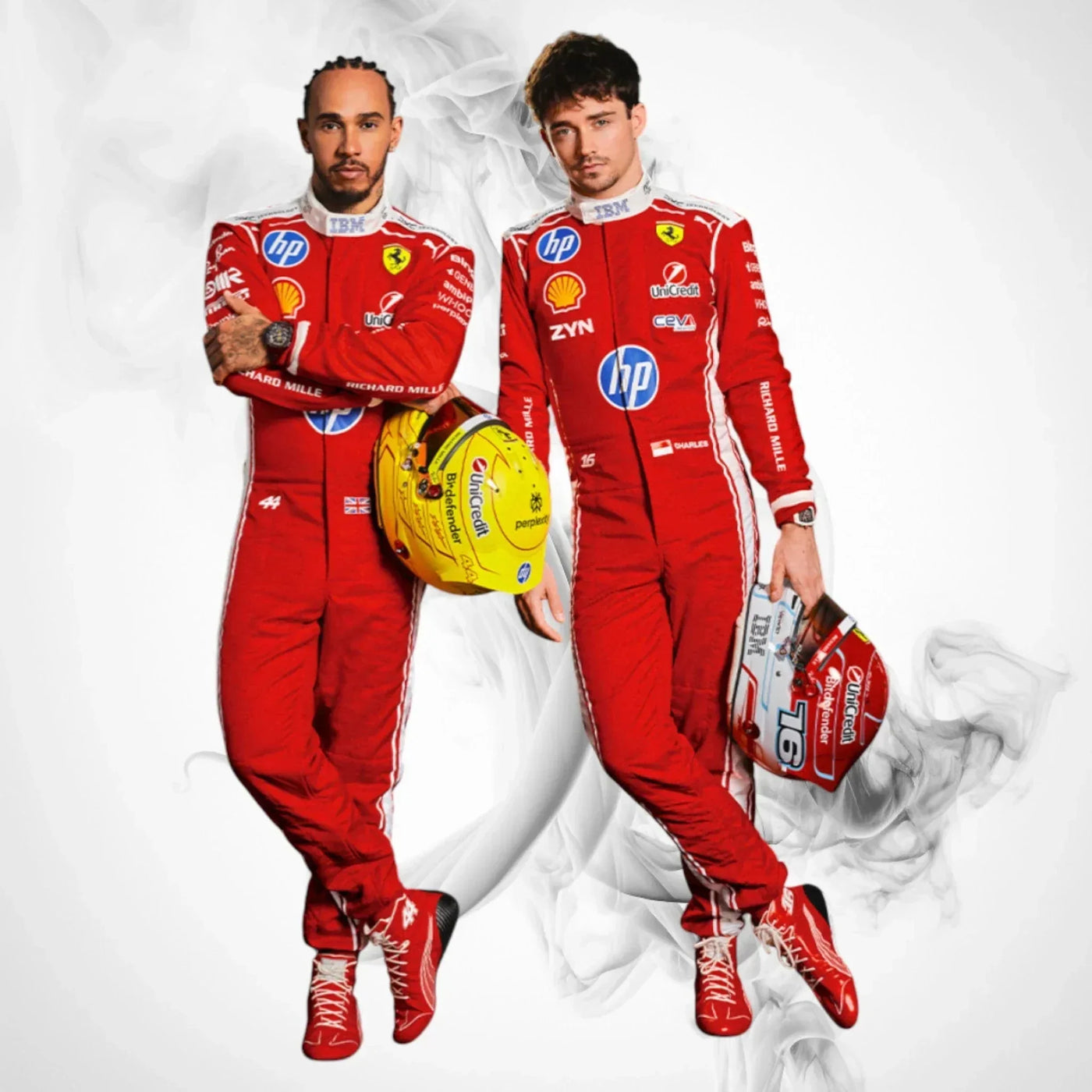 2026 Scuderia Ferrari HP Formula 1 Drivers Racing Replica Costumes