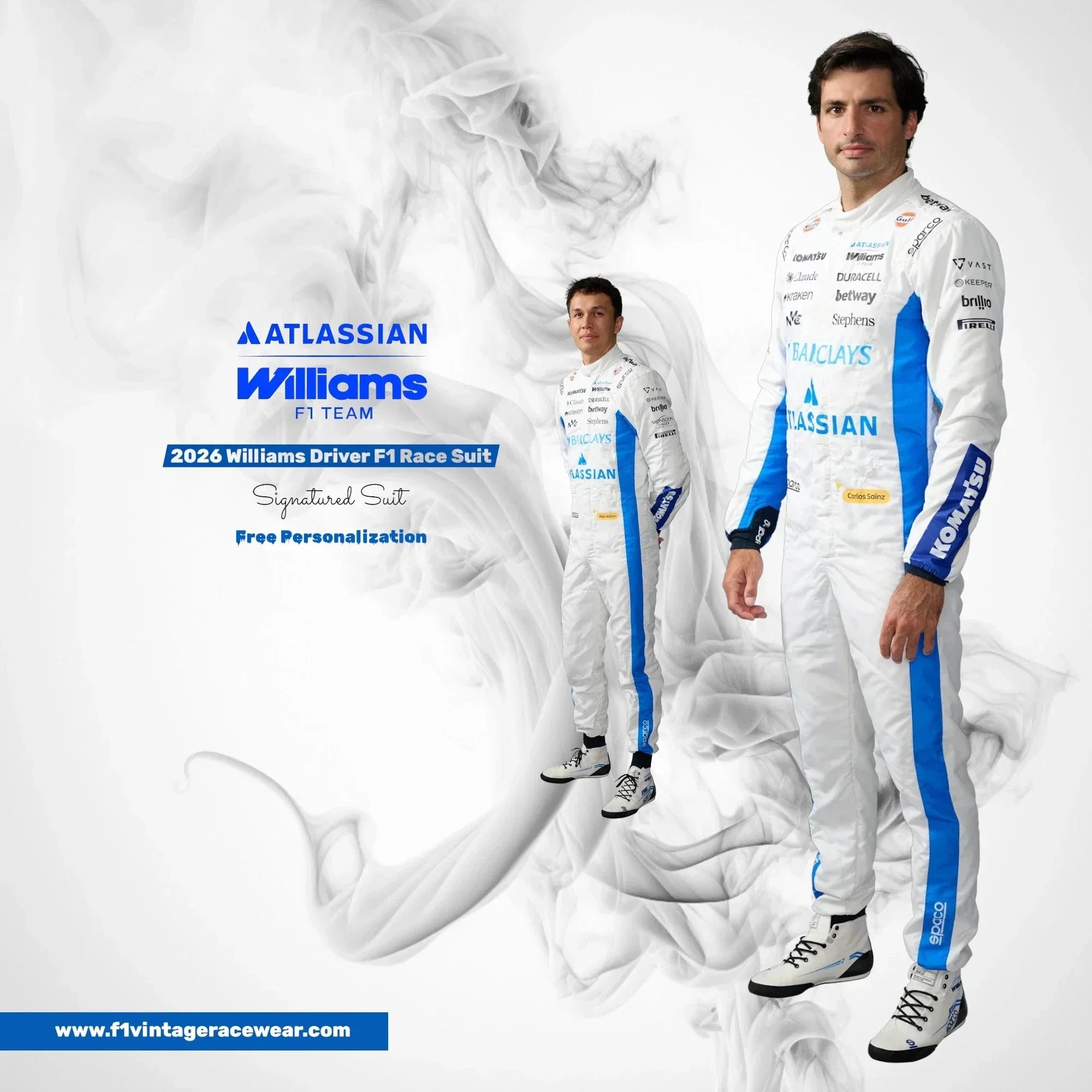 2026 Williams F1 Racing Suit Replica | Carlos Sainz, Alex Albon