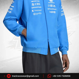 Mercedes - AMG Petronas F1 Men's Special Edition Silverstone Blue Wonder Driver Jacket