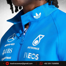 Mercedes - AMG Petronas F1 Men's Special Edition Silverstone Blue Wonder Driver Jacket