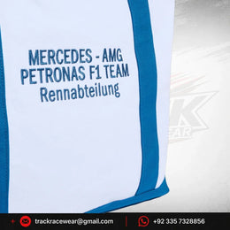 Mercedes - AMG Petronas F1 Special Edition Silverstone Blue Wonder Tote Bag - White