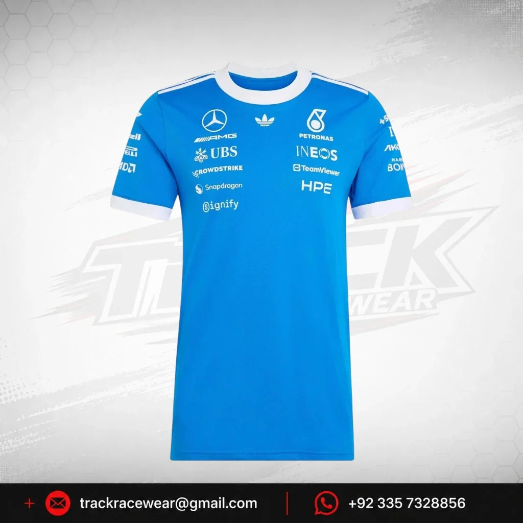 Mercedes - AMG Petronas F1 Men's Special Edition Silverstone Blue Wonder Driver T-Shirt