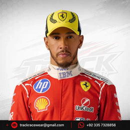 Scuderia Ferrari F1 2026 Lewis Hamilton Special Edition Silverstone GP Hat - Speed Yellow