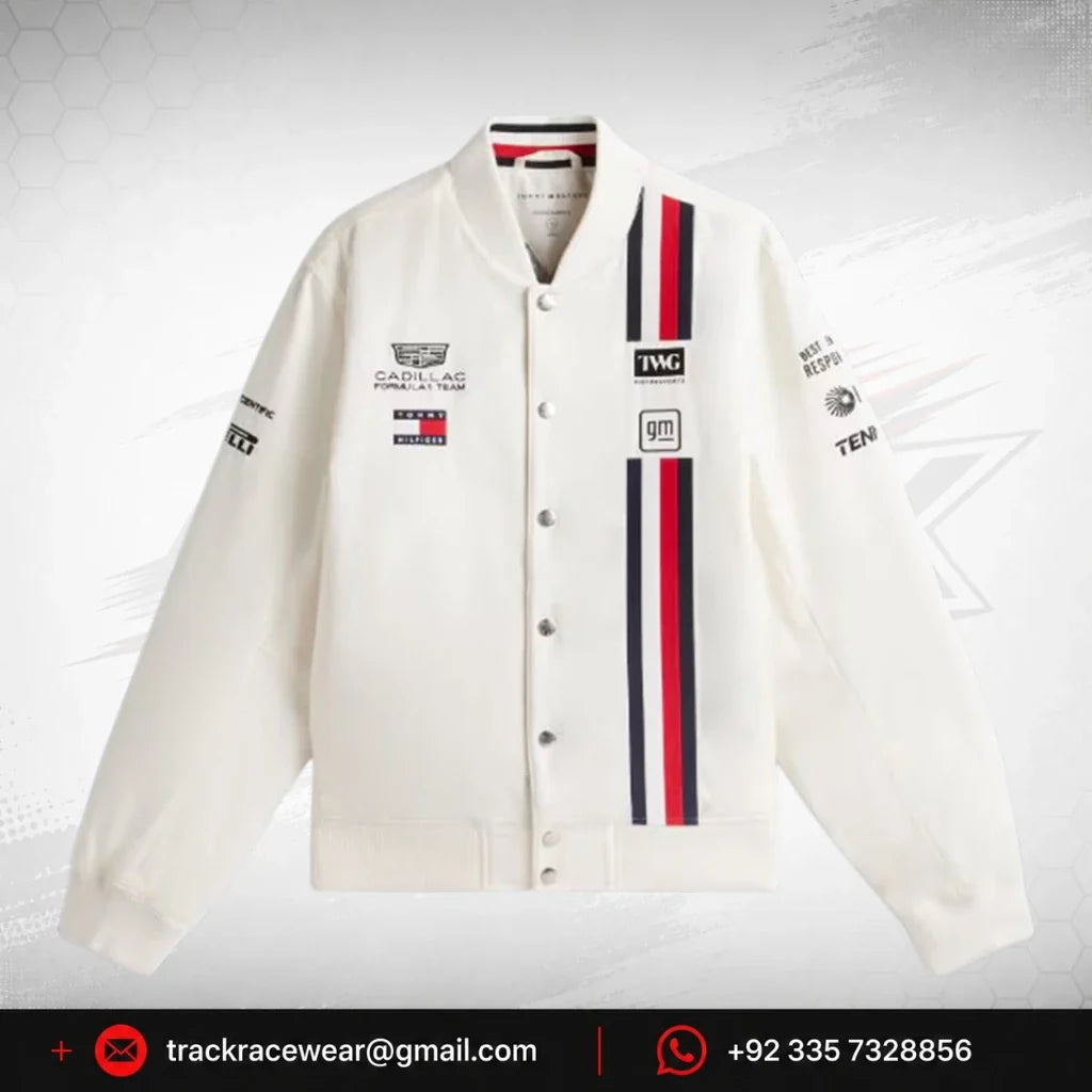Cadillac F1 Racing 2026 Special Edition Silverstone GP Team Jacket - White