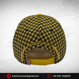 Pirelli Podium Special Edition Great Britain Silverstone GP 1st Place Hat - Houndstooth Yellow/Black
