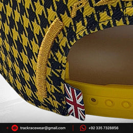 Pirelli Podium Special Edition Great Britain Silverstone GP 1st Place Hat - Houndstooth Yellow/Black