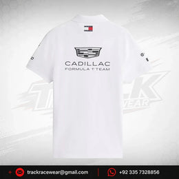 Cadillac F1 Racing 2026 Special Edition Silverstone GP Team Polo Shirt - White