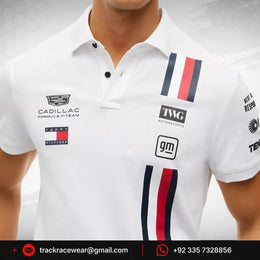 Cadillac F1 Racing 2026 Special Edition Silverstone GP Team Polo Shirt - White