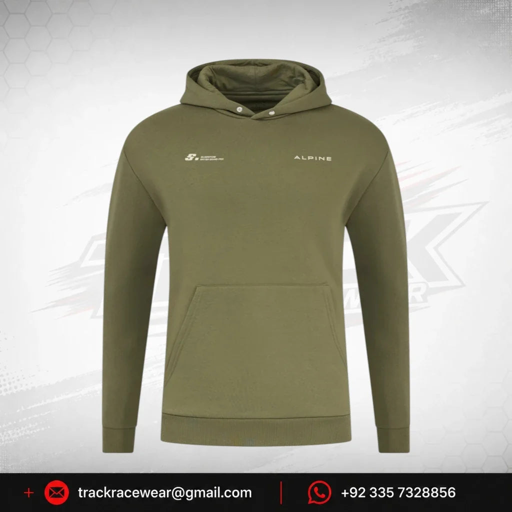 Alpine Racing F1 Silverstone Oversized Hoodie - Deep Lichen Green