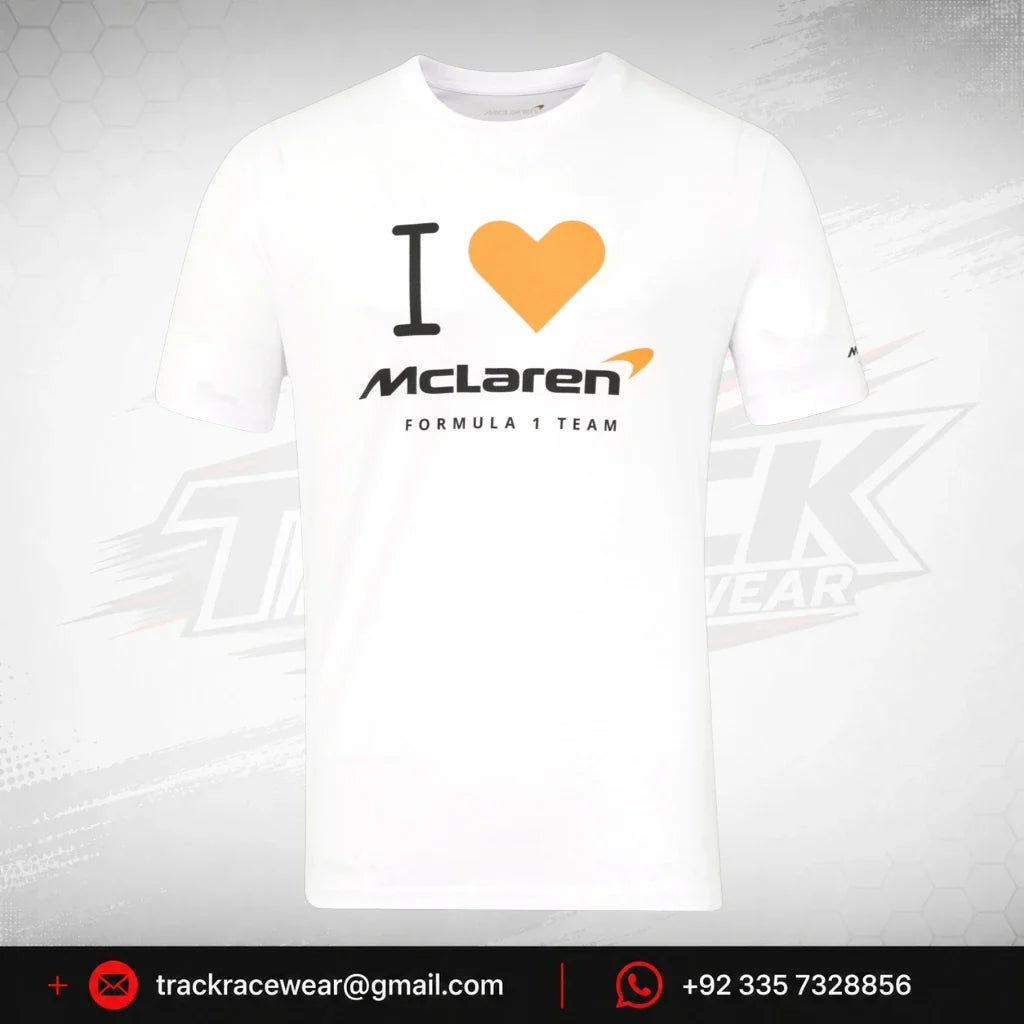 McLaren F1 "I Heart McLaren" Silverstone T-Shirt - White