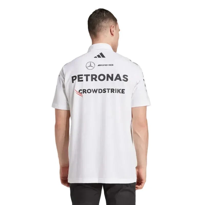 Mercedes-AMG F1 adidas 2025 Team Polo white