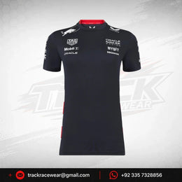 Red Bull Racing F1 Women's Special Edition America Race Team T-Shirt- Navy