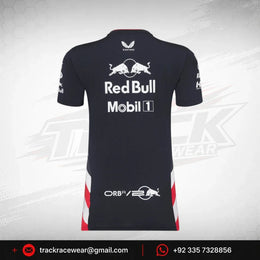 Red Bull Racing F1 Women's Special Edition America Race Team T-Shirt- Navy