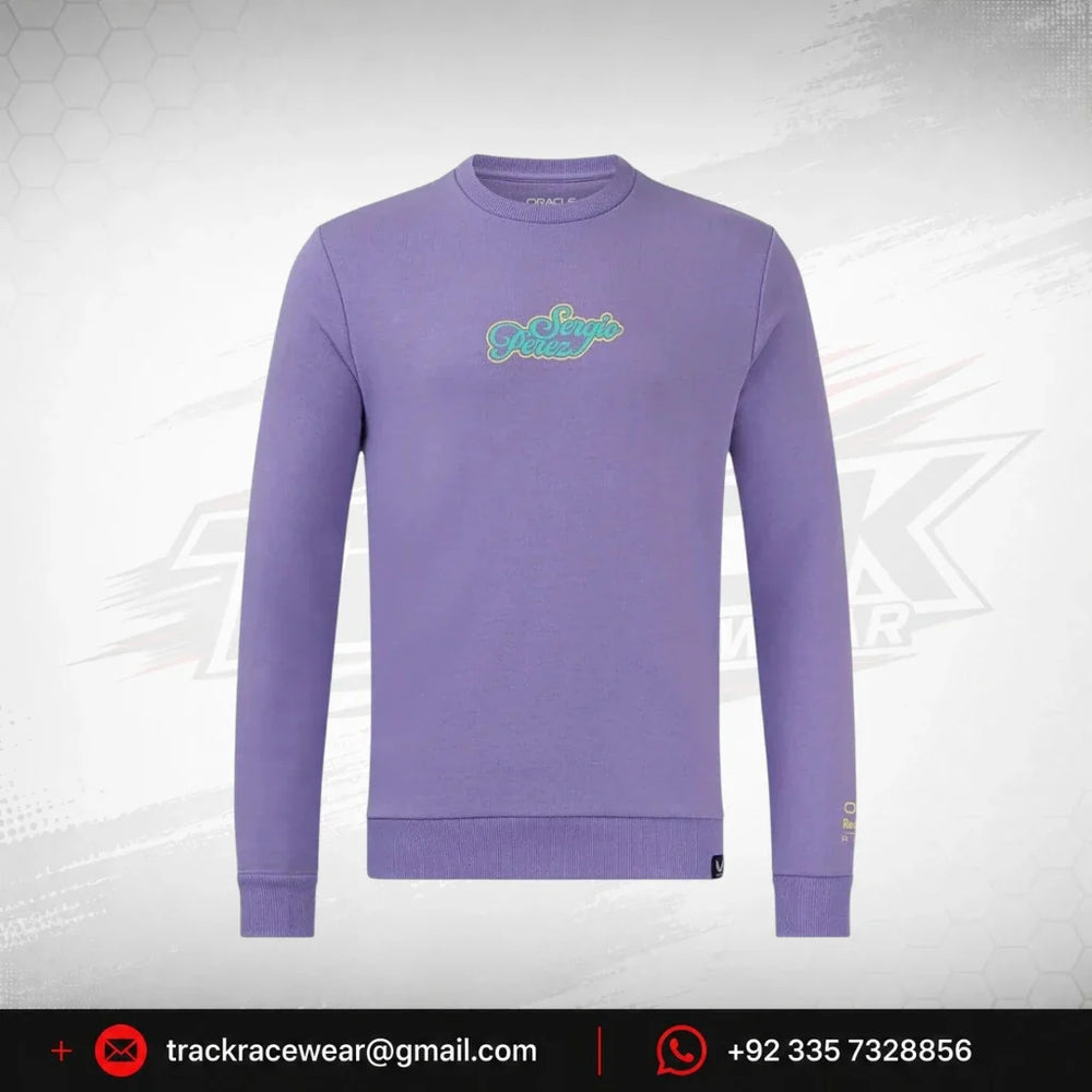 Red Bull Racing F1 Sergio "Checo" Perez Special Edition Mexico GP Sweatshirt- Purple