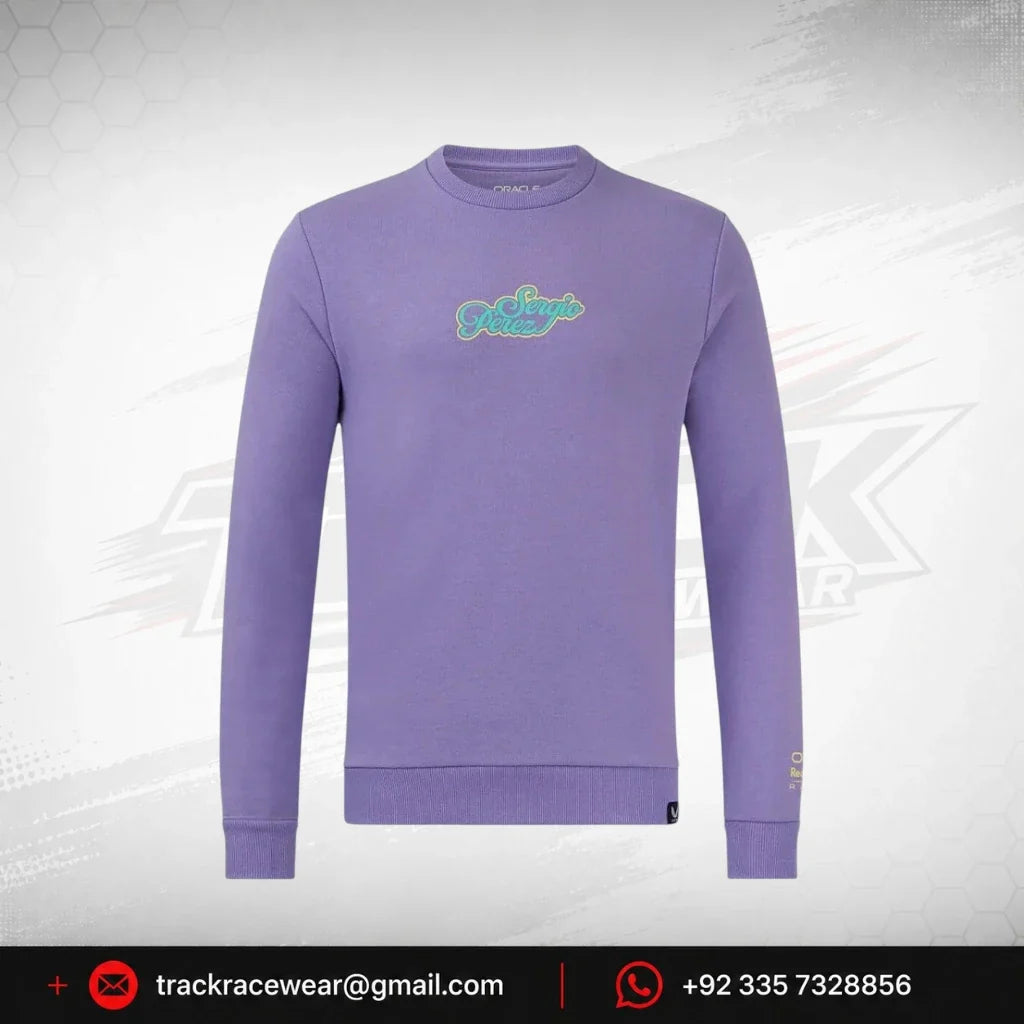 Red Bull Racing F1 Sergio "Checo" Perez Special Edition Mexico GP Sweatshirt- Purple