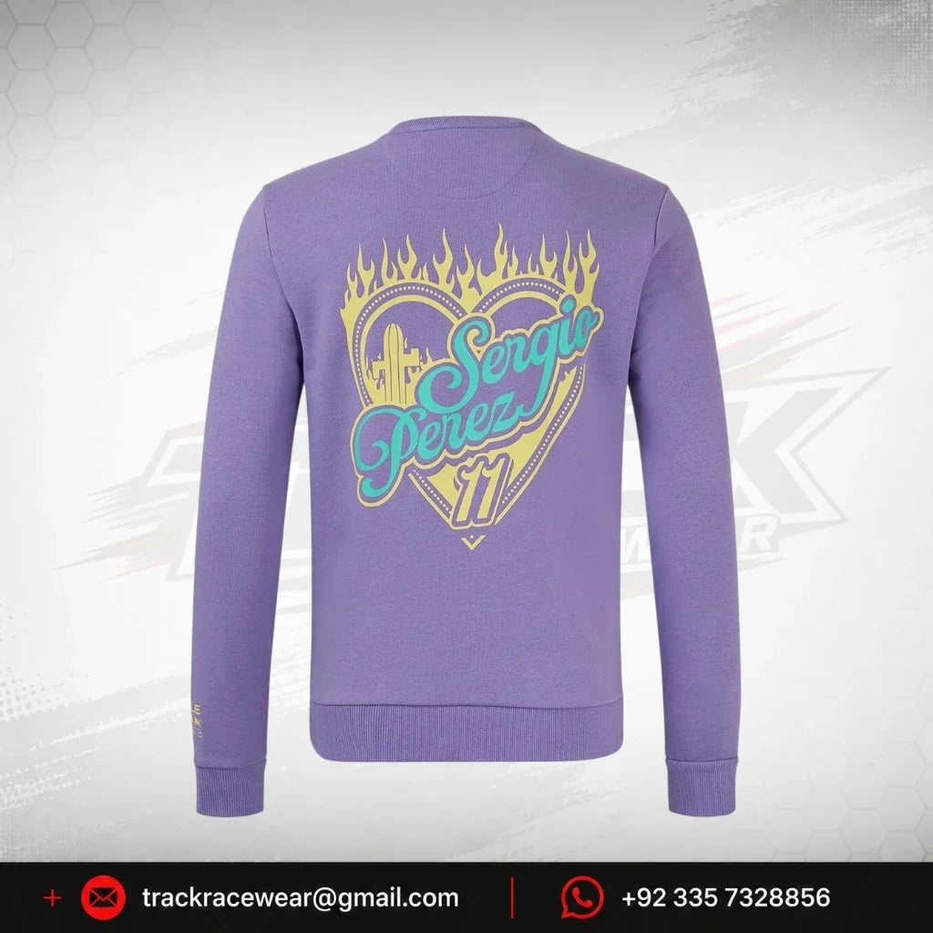 Red Bull Racing F1 Sergio "Checo" Perez Special Edition Mexico GP Sweatshirt- Purple