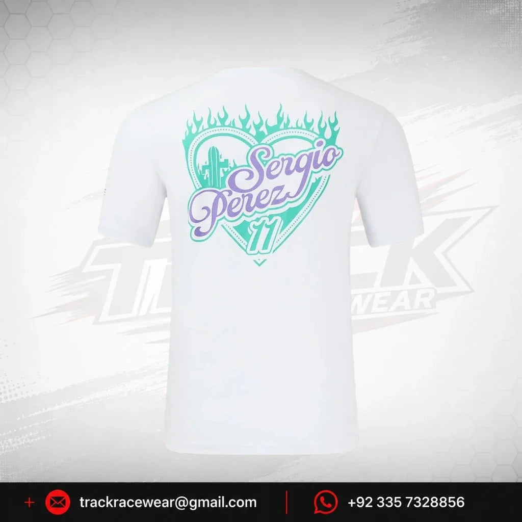 Red Bull Racing F1 Sergio "Checo" Perez Special Edition Mexico GP T-Shirt- White