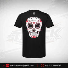 Alfa Romeo Racing F1 Men's Limited Edition Mexico GP Skull T-Shirt - Black/White